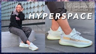 YEEZY 350 V2 HYPERSPACE  Review  On Feet [upl. by Andrew]