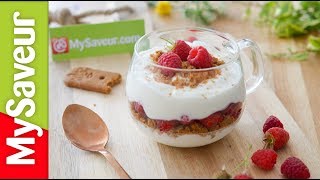 Mousse légère au yaourt et au citron Recette rapido [upl. by Mitman]