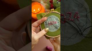 Stay tuned for part 2 of this 2024 Christmas ornament🤍 embroidery handmadegifts [upl. by Anitsugua880]