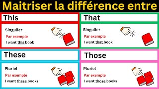 La Différence Entre This That These et Those  COMMENT LES UTILISERS [upl. by Arquit]