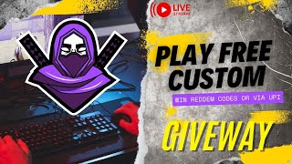 FREE CUSTOM GIVEWAY PLAY amp WIN  FOR SUBSCRIBERS ONLY freefire live [upl. by Nosaes]