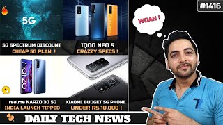 Cheap 5G Plan IndiaRedmi K40 India AprilYouTube Downrealme Narzo 30 5G IndiaIQOO Neo 5 India [upl. by Linneman]