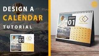 How to Create a Calendar  Desk calendar  Adobe Illustrator Tutorial [upl. by Hynes720]