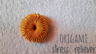 Origami stress relieverhow to make stress relieverorigami slinky reliever [upl. by Enihpesoj]