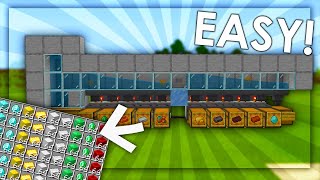 Item Sorting System in Minecraft Bedrock  Easy amp Expandable Tutorial 118 [upl. by Egroj]