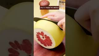 How to cut open amp peel a pomelo pomelo fruit lifehacks foodlover foodie [upl. by Habeh]