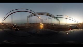 Traversé du pont du 25 Avril à Lisbonne en 360 [upl. by Odlopoel]