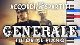 GENERALE Tutorial Pianoforte  Francesco De Gregori [upl. by Anwad]