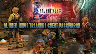 FFX  Al Bhed Home Treasure Chest Passwords [upl. by Agle623]