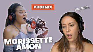 MORISSETTE AMON quotPhoenixquot LIVE Wish 1075 Bus  Vocal Coach Reacts  Jennifer Glatzhofer [upl. by Venetis]