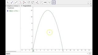 Maksimum for en funktion i GeoGebra [upl. by Atiseret964]