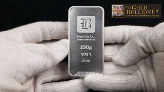 250g Baird Silver Minted Bar I Buy Now [upl. by Ziul]