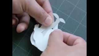 How to make a Kirigami Stork and Baby Popup Card [upl. by Izawa]