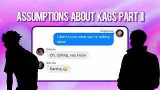 The gc tells Kageyama their assumptions part II  Haikyuu Texting Story Ft OiKage [upl. by Shlomo]