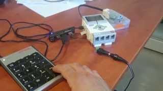 ev3dev  using a keypad [upl. by Hyacintha]