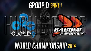 Cloud 9 vs Kabum E Sports Game 1 S4 Worlds Highlights  LoL World Championship 2014 S4 C9 vs KBM [upl. by Hessler948]