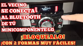 Cómo bloquear Bluetooth de Minicomponentes Lg [upl. by Ayotan90]