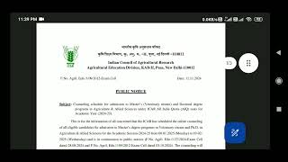 ICAR MVSC And PhD 2024 Counseling Schedule Released Official Notice ICAR 2024 [upl. by Behre]