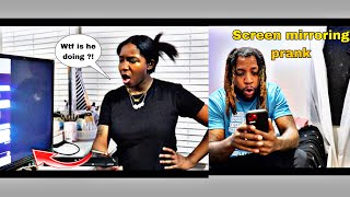 Screen Mirroring My Cheating Text Messages Prank On My Girlfriend [upl. by Issac]