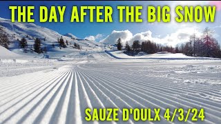 Sauze dOulx  The day after the big snow [upl. by Briggs]