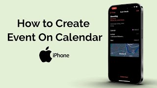 How to Create Event on iPhone Calendar [upl. by Bilac]