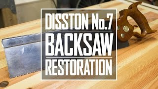 04  Disston Back Saw Restoration [upl. by Hinson909]