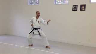 Kokutsu Dachi Uchi Uke Forward  IKD Testing Syllabus videos  Shotokan Karate 2013 [upl. by Noit]