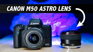 Amazing Cheap Astro Photography Lens  Perfect For Canon M50 Owners [upl. by Ellehcirt]