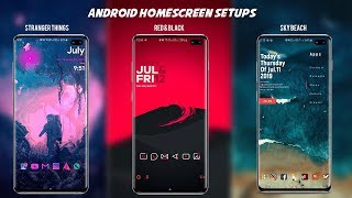 Android Home Screen Customization 2019 Using Galaxy S10 [upl. by Erised]