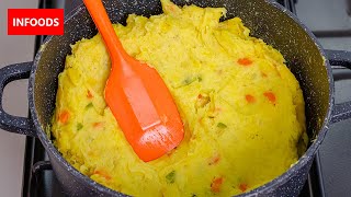 Mashed Green Bananas Recipe with Carrots and Green Capsicum  How to Cook Bananas  Infoods [upl. by Vail470]