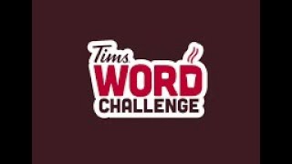 Level 863 Tims Word Challenge Level  863 2024 Tims Word Challenge Tim Hortons [upl. by Dera]