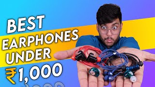 Top 5 Best Earphones under 1000 rs  Best Wired earphones under 1000 in 2023 [upl. by Viking]