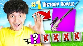 WINNING with FIRST WEAPON CHALLENGE in Fortnite 20 BOMB ONLY [upl. by Redan]