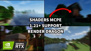 SHADERS MCPEBE 121 REALISTIC SUPPORT RENDER DRAGON [upl. by Fanchan]