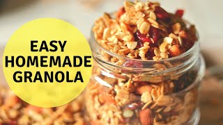 Granola Recipe  How to make Granola at Home Hindi [upl. by Dier777]