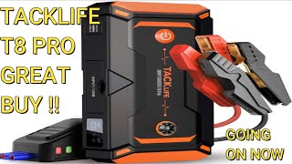 TACKLIFE T8 PRO Jump Starter  Review amp Sale [upl. by Onyx]