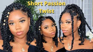 DIY Short Passion Twist  EASY StepByStep Tutorial  TWO METHODS No Crochet amp Crochet  Chev B [upl. by Lesig825]