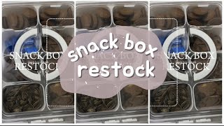 snack box restock day 3 restock snackbox asmr fyp restockandrefill [upl. by Nereids914]