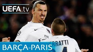 Barcelona v Paris SaintGermain UEFA Champions League highlights [upl. by Aerb]