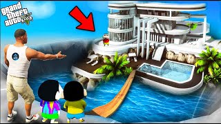 GTA 5  Franklin Purchase Luxury Water House To Surprise Shinchan amp Doraemon in GTA 5 [upl. by Enitsuga]