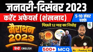 January to December Current Affairs 2023  Complete 1 Year Marathon Current Affairs  Crazy Gk Trick [upl. by Nerhtak120]