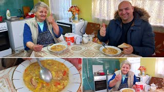 Mâncare de fasole cu ou făcut zdrențe de la Bunica din Șofronea 🇷🇴❤️👵🏻 [upl. by Bronez853]