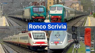 Treni Alla Stazione Di Ronco Scrivia  Arrivi  Partenze  In Transito [upl. by Seto]