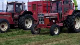 IH 956XL amp 1455XL at the silage 2012 [upl. by Aliuqehs]