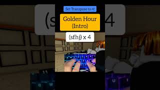 Golden Hour Easy Roblox Piano Tutorial [upl. by Matta]