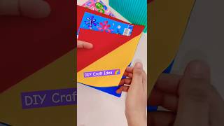 DIY craft idea 🌈 easy paper craft stationery school craft best out of waste diy coin box shorts [upl. by Herold]