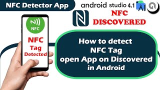 NFC detector app  detect NFC tag android  NFC Tag programming in Android Studio [upl. by Abekam]