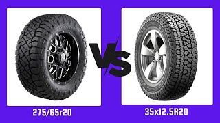 Tire Size 27565R20 vs 35x125R20 [upl. by Tebzil]