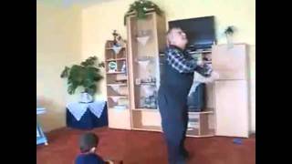 Funny Grandpa dancing to Techno Bhangra Style [upl. by Anirazc781]