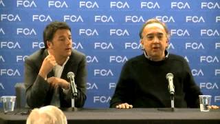 Italian Prime MinisterSergio Marchionne News Conferencein ITALIAN [upl. by Raul]